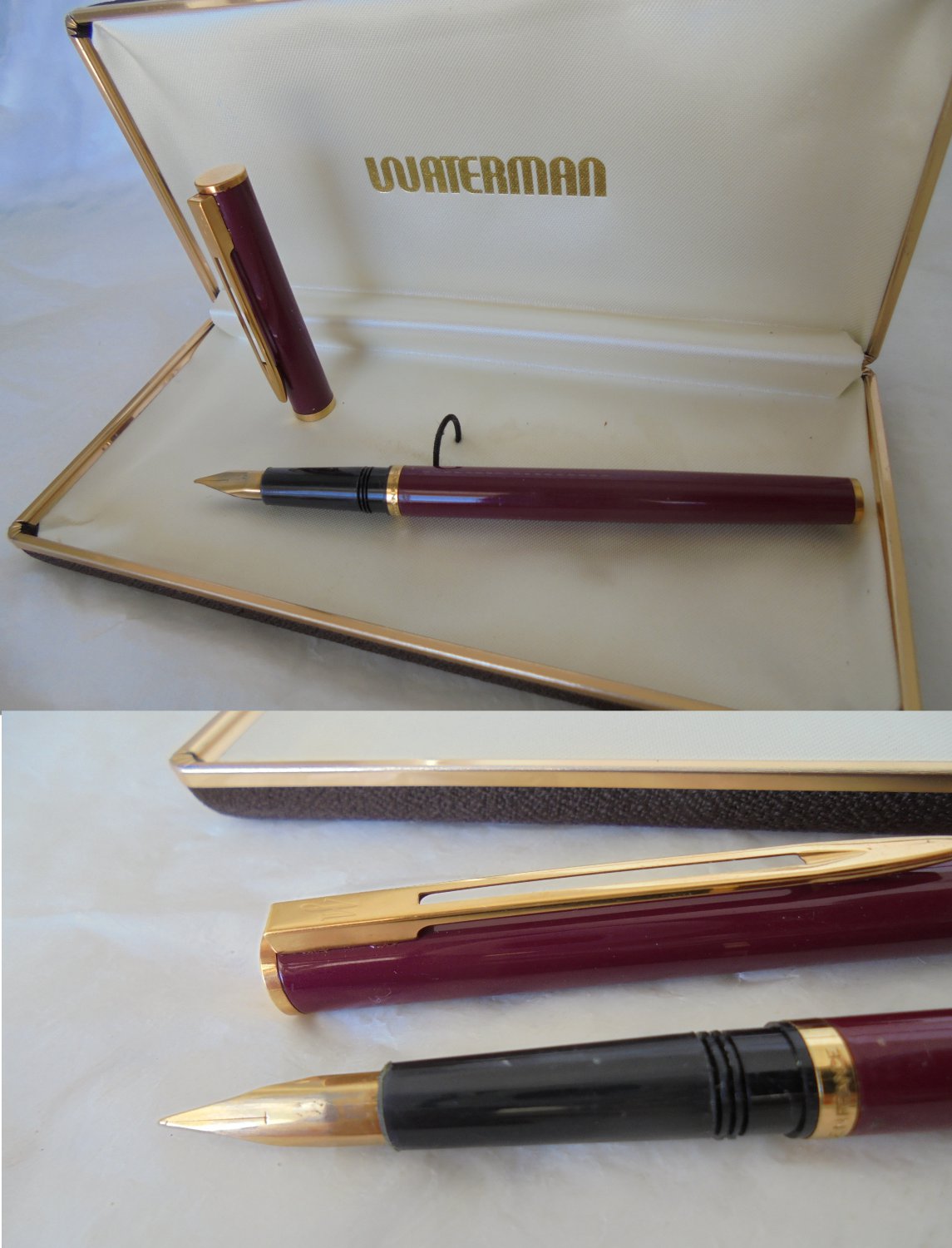 WATERMAN COTELE fountain pen lacque in red color Original in gift box