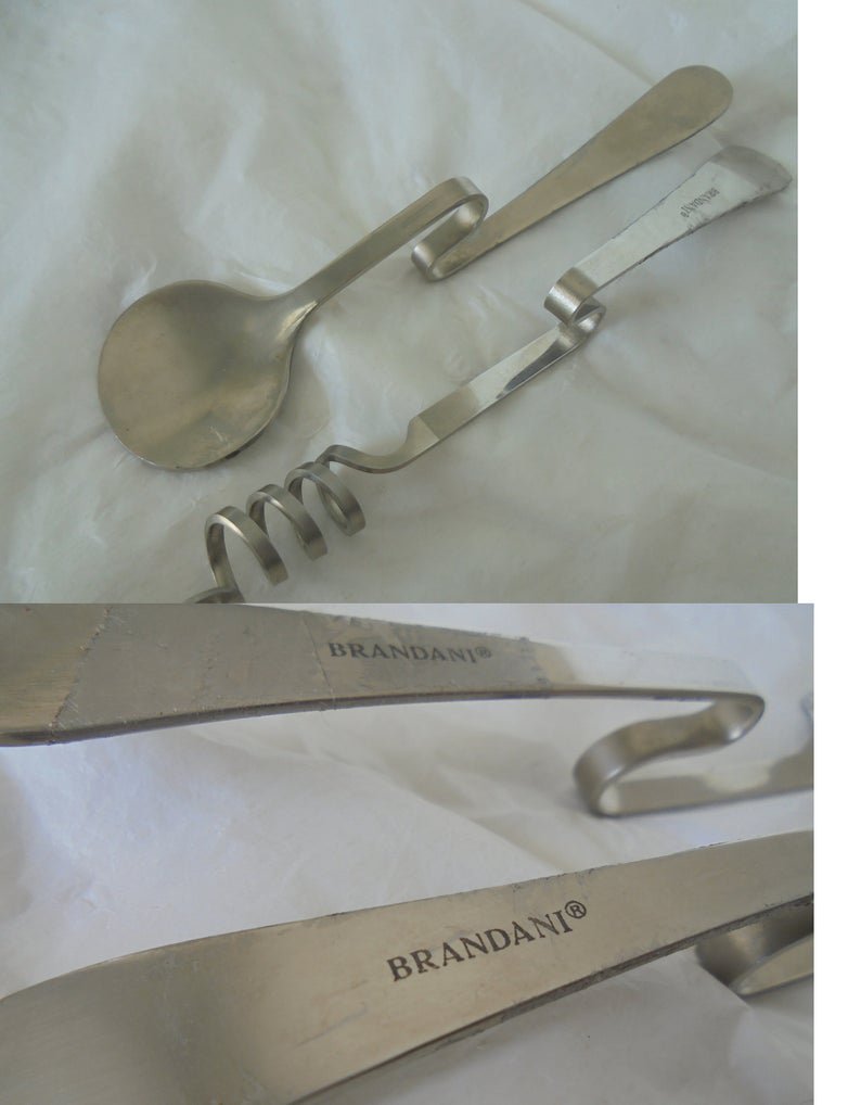 BRANDANI fork and spoon serving set Original Made in Italy