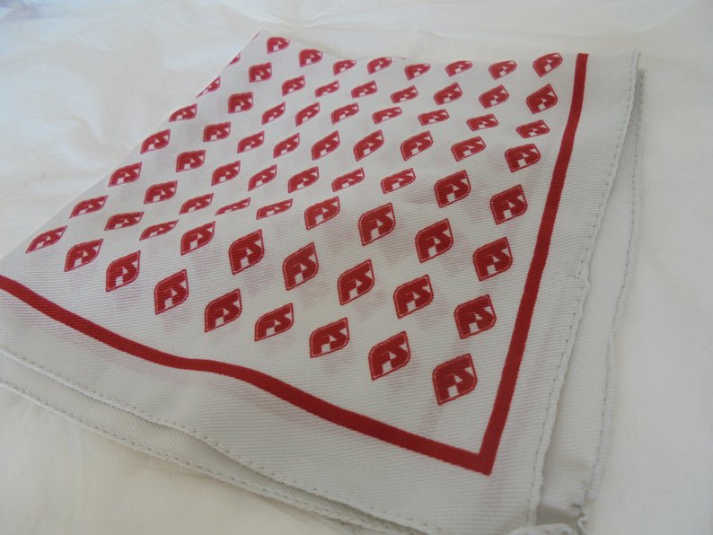 FERROVIE dello STATO FS Italian railways scarf foulard Original 1970s