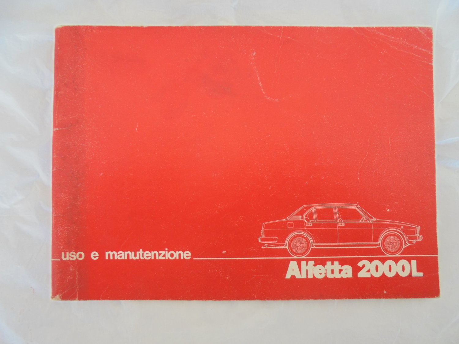 ALFA ROMEO Alfetta 2000L manual book uso e manutenzione Original 1978