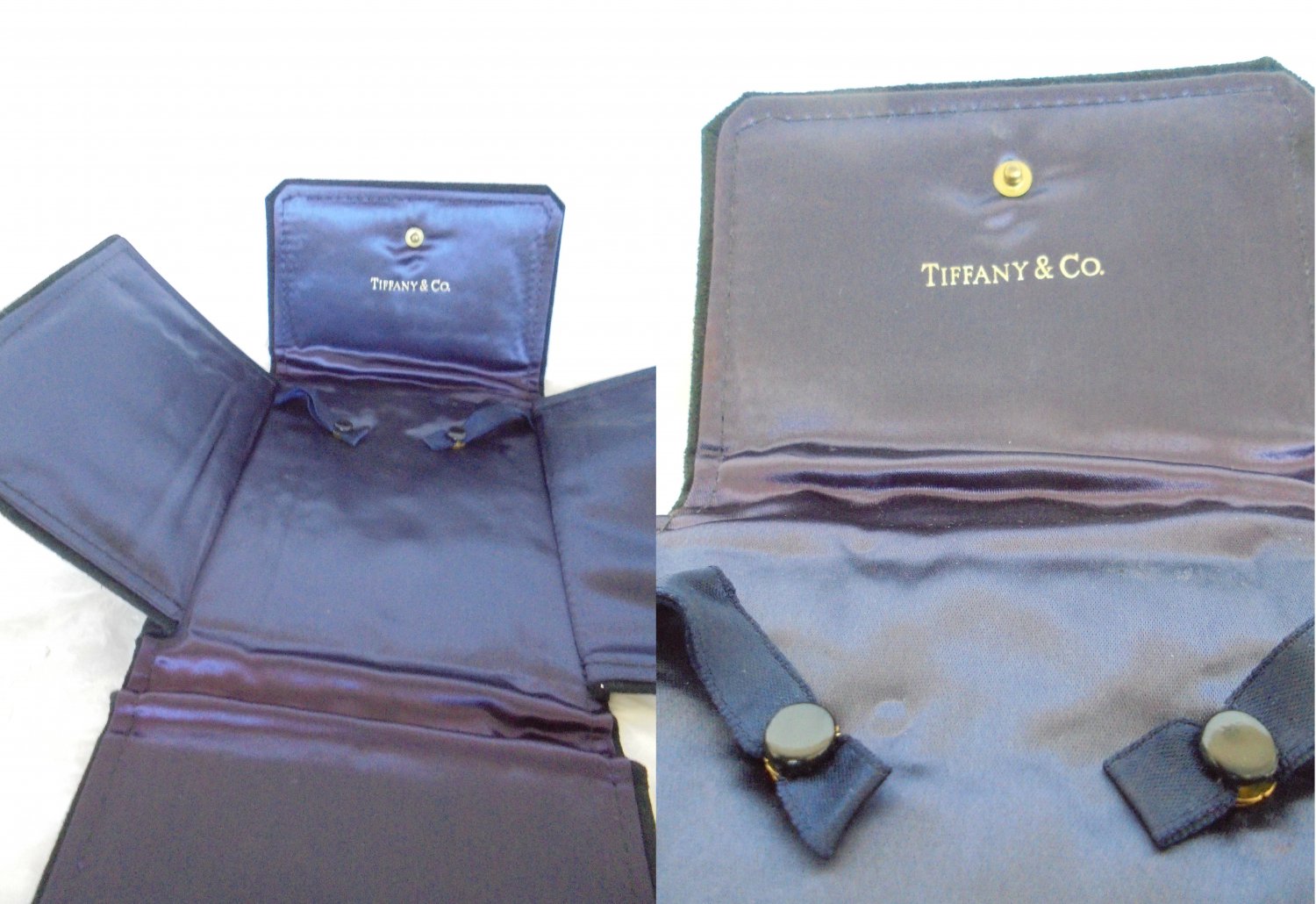 TIFFANY & CO necklace and jewellery set case pochette in velvet Original