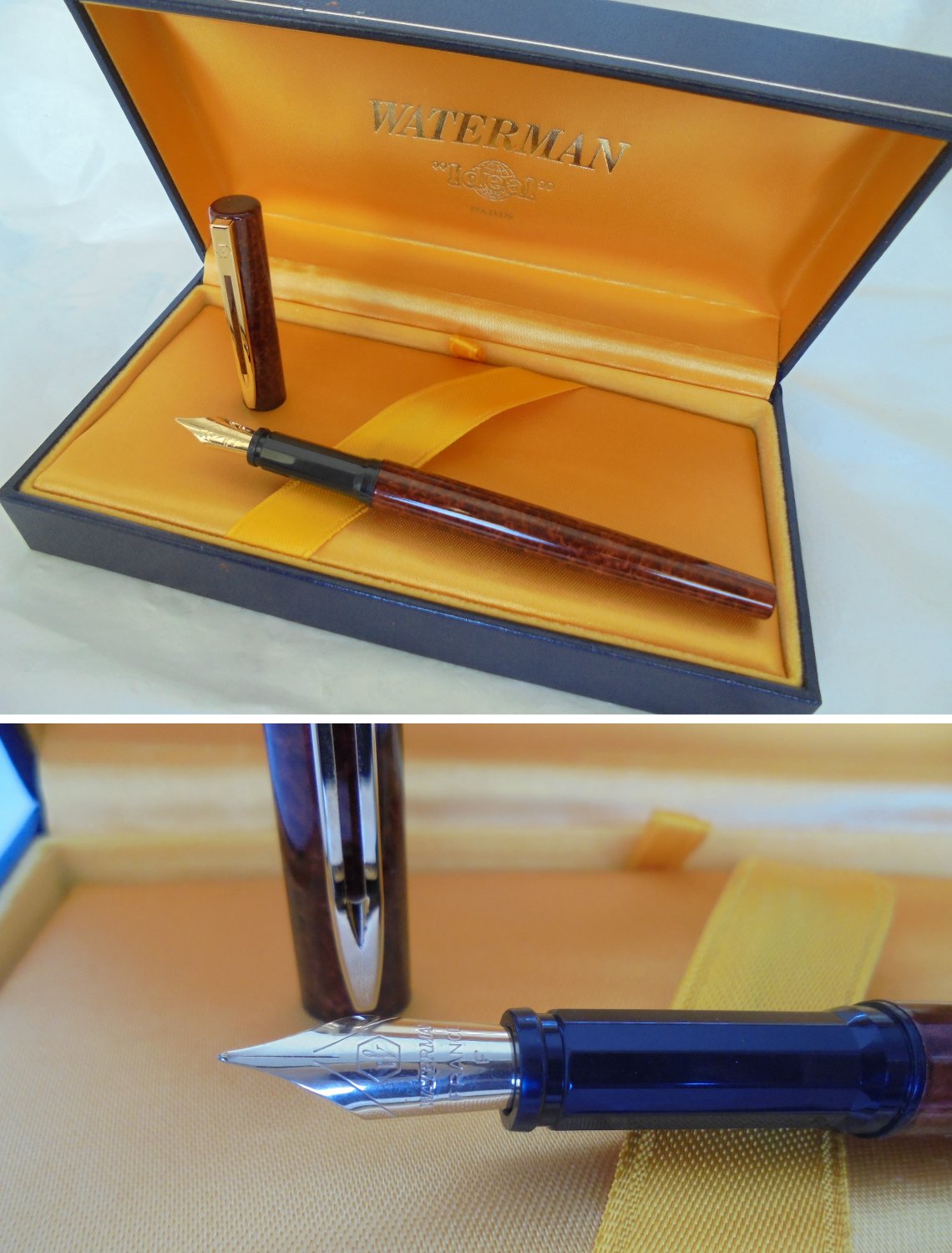 WATERMAN PRO GRADUATE fountain pen lacque in brown color Original in ...