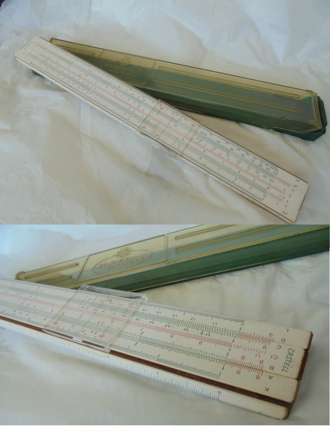 FABER CASTELL slide ruler Model 1/87 Original 1970s in box