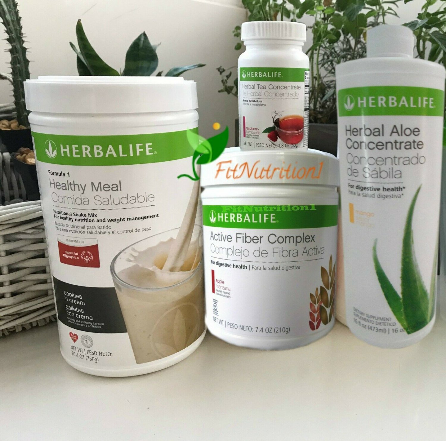 HERBALIFE FORMULA 1 SHAKE ANY FLAVOR,FIBER,ALOE,TEA FAST SHIPPING