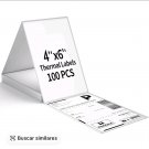 Thermal Labels, 4" x 6" Fanfold Shipping Package Labels, Compatible with Thermal Printers,100 Labels