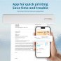 C80 Wireless Printer, Inkless Portable Printer for Travel, Supports A4 8.5 x 11 Inch Thermal Paper,