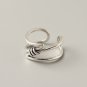 Sterling silver fashion ring for everday; Women's open cuff ring in sterling silver #39922627