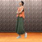 Women's boho wide leg pants, Rust brown casual streetwear trousers | QueenStreet-91