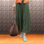 Women's boho wide leg pants, Rust brown casual streetwear trousers | QueenStreet-91
