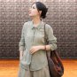 Earthy pink button-up shirt, Casual textured blouse, Everyday chic long sleeve top