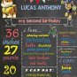 SALE! First Birthday Or Any Age Chalkboard Paw Patrol Printable Sign Boy or Girl