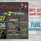 SALE! First Birthday Or Any Age Chalkboard Superhero Printable Sign Boy or Girl