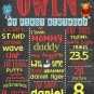 SALE! First Birthday Or Any Age Daniel Tiger Chalkboard Printable Sign Boy or Gi