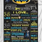 SALE! First Birthday Or Any Age Chalkboard Batman Printable Sign Boy or Girl Poster