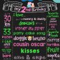 SALE! First Birthday Or Any Age Chalkboard Printable Peppa Pig Boys Or Girls Poster