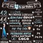 SALE! First Birthday Or Any Age Chalkboard Printable Frozen Boy or Girl Poster