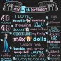 SALE! First Birthday Or Any Age Chalkboard Printable Frozen Boy or Girl Poster