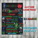 SALE! First Birthday Or Any Age Chalkboard PJ Masks Printable Sign Boy or Girl P