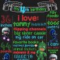 SALE! First Birthday Or Any Age Chalkboard PJ Masks Printable Sign Boy or Girl P