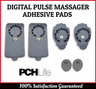 Digital Pulse Massager Adhesive Pads Small Large XXL Set Highly Conductive