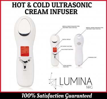 Hot & Cold Ultrasonic Cream Infuser for Face and Eye Device- Factory Refreshed