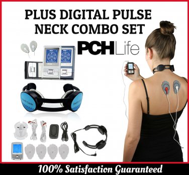 Digital Pulse Massager Neck Combo Set Muscle Body Stimulation-Factory Refreshed