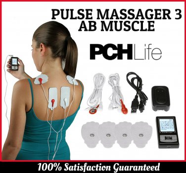 Digital Pulse Massager 3 AB Muscle Stimulation Compact System Rechargeable