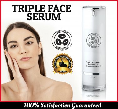 Triple Face Serum Brighten Up Coffee Vitamin C Firming Anti-Aging Antioxidant