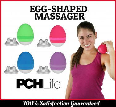 Egg Massager Ergonomic Mini Compact Stress Relief Egg-Shaped Handheld Massager