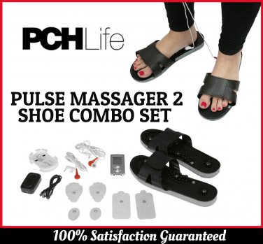 Digital Pulse Massager 2 Shoe Combo Set Muscle Stimulation Compact System