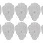 Digital Pulse Massager Adhesive Pad Set of 10 Large Pads Non-slip Reusable