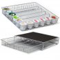 36 K Cup Holder Rack Storage fits Keurig Coffee Pod Chrome Drawer Organizer Mat