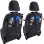 Kick Mat For Car Auto Back Seat Cover Kid Care Organizer Protector Cleaning 2pk