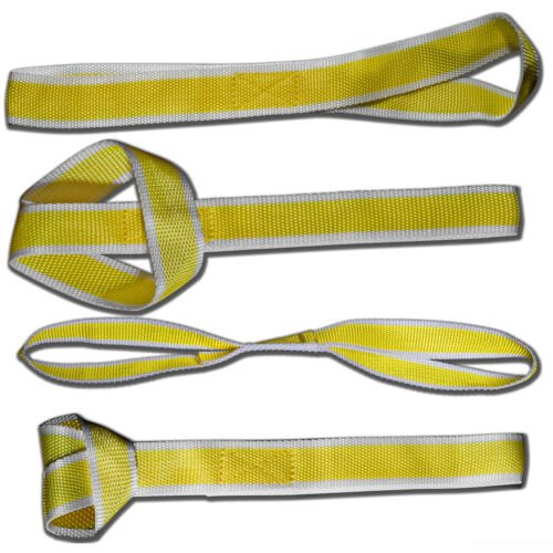 Soft Loop Tie Down Strap 4-Pack for Towing Cargo ATV UTV Motorcycle Snowmobile
