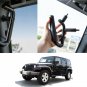 Grab Handle Fits 07-16 Jeep Wrangler Black Front Pair Solid Steel Grip Roll Bar