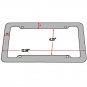 Plastic Carbon Fiber Style License Plate Frames Front and Rear Bracket 2pc Set