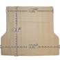 Trunk Cargo Floor Mats for Cars All Weather Rubber Beige Heavy Duty Auto Liners