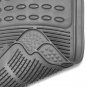 Car Floor Mats for All Weather Rubber 3pc Set Semi Custom Fit Heavy Duty Grey