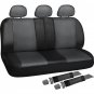 Car Seat Cover Complete Set for Car Truck SUV Van - PU Leather - 10 Piece