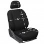 Car Seat Covers for Toyota Corolla Solid Black Steering Wheel/Belt Pad/Head Rest
