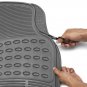 Car Floor Mats for Kia Sorento 3pc Set All Weather Rubber Semi Custom Fit Grey
