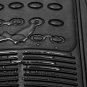 Car Floor Mats for Toyota Corolla 4pc Set All Weather Rubber Semi Custom Black