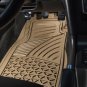 Car Floor Mat for Jeep Wrangler 4pc Set All Weather Rubber Tactical Fit Beige