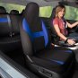 Seat Cover Complete Set for Car Truck SUV Van - Flat Poly Cloth Fabric- 10 Piece