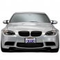 Plastic Carbon Fiber Style License Plate Frames For Front - Rear Bracket 2pc Set