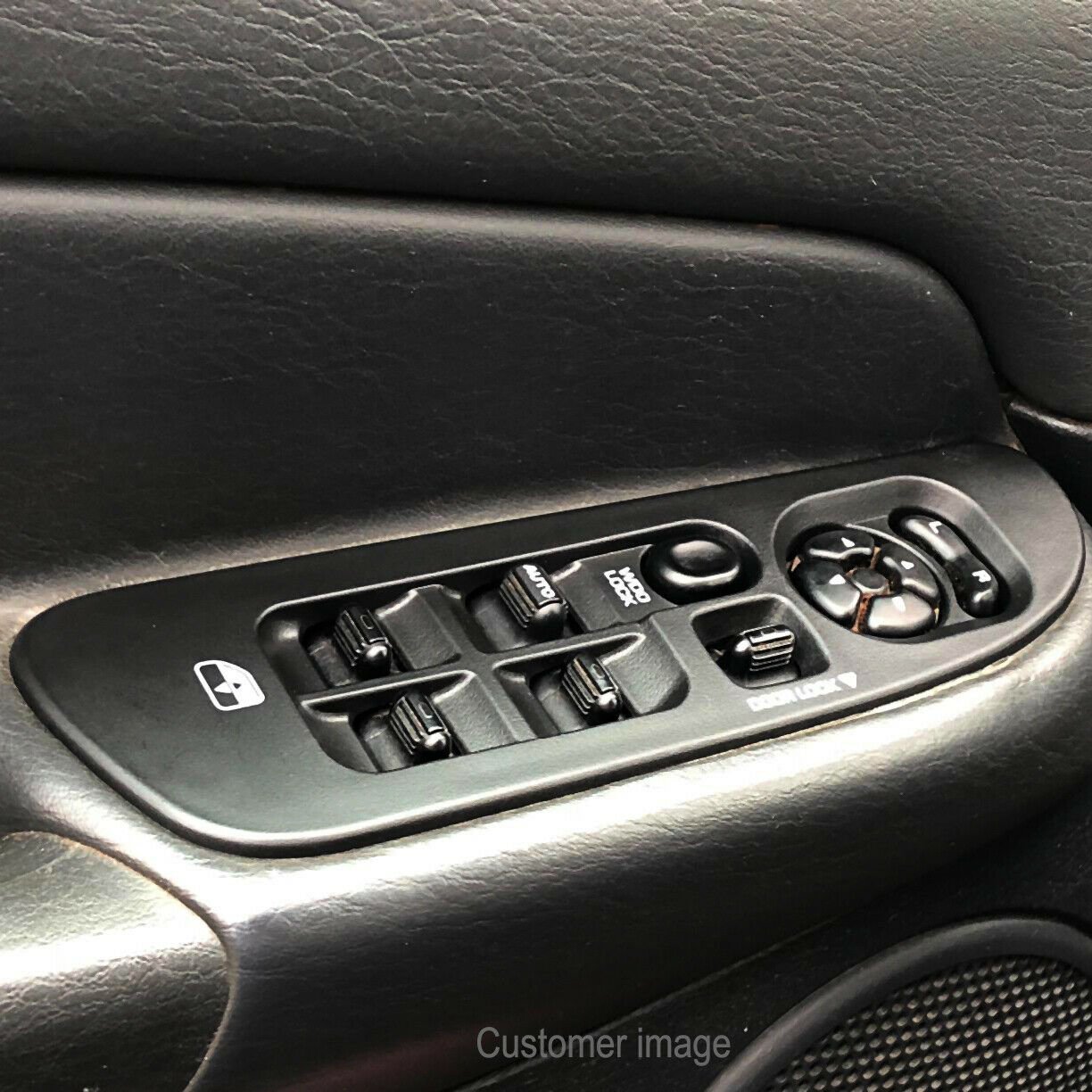 Window Switch Bezel Fits 02-09 Dodge Ram 15/25/3500 Gray Front Left Door Panel