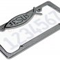 2pc OxGord Metal License Plate Steel Frame Jesus Christ Fish Car SUV Van Truck
