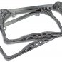2pc OxGord Metal License Plate Steel Frame Cobra Viper Snake Car SUV Van Truck-D