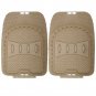 Car Floor Mats for All Weather Rubber 4pc Set Deep Dish Fit Heavy Duty Beige