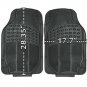 5pc All Weather Heavy Duty Rubber Universal Floor Mat Black 2 Row & Trunk Liner